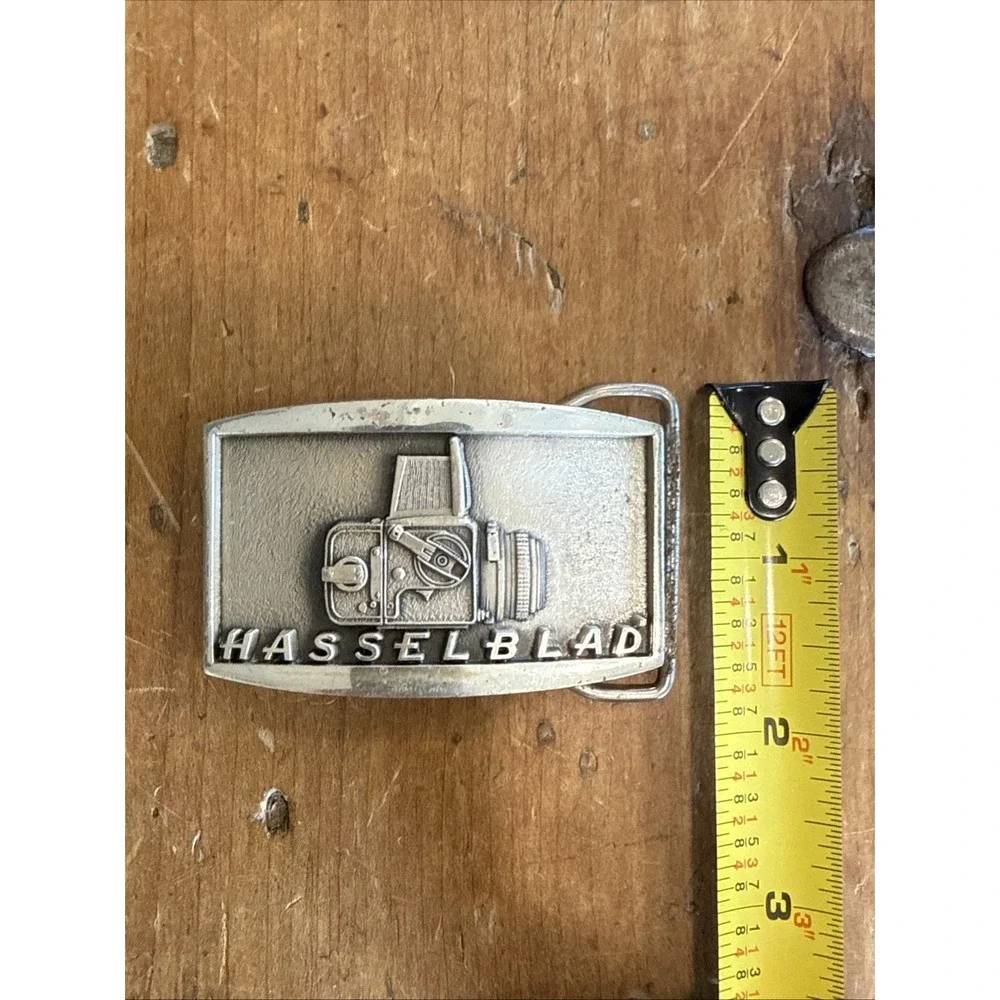 Vintage Hasselblad Camera Belt Buckle Jostens 925 Sterling Silver 103g
